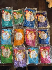 McDonald s Ty Teenie Beanie Babies Complete Set of 12 Sealed Animal Series 1999