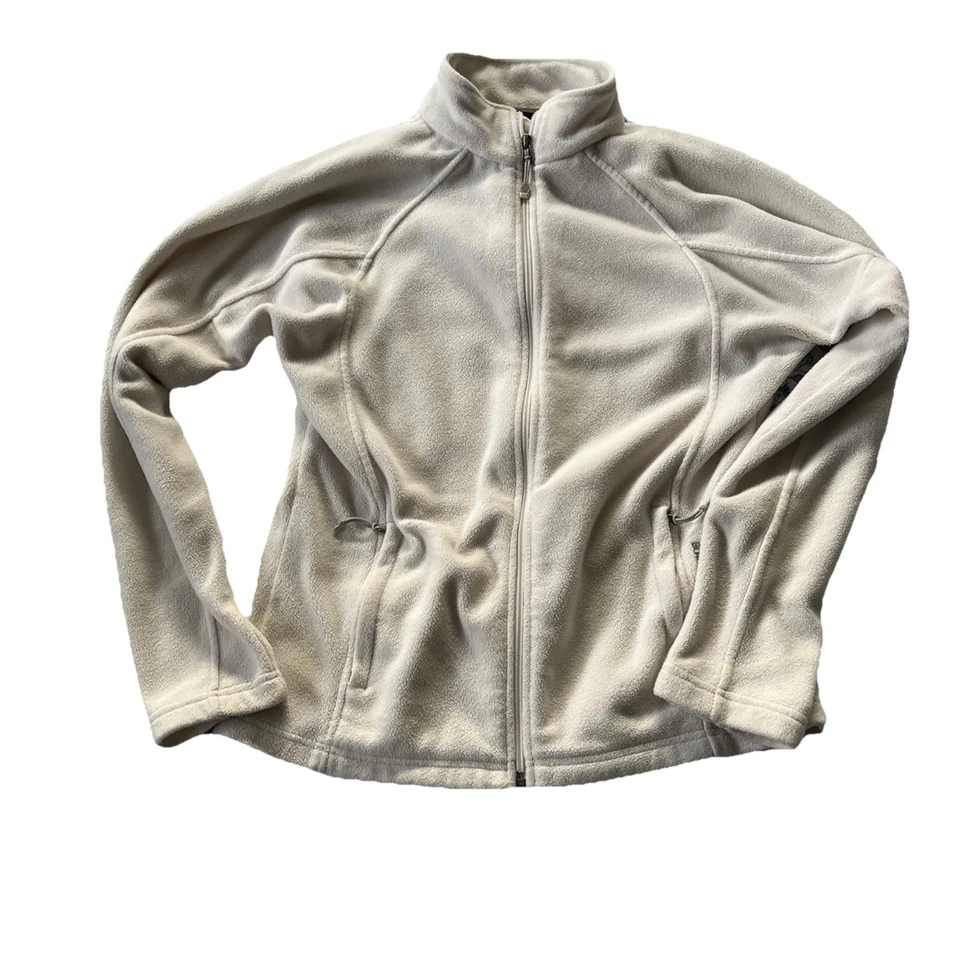 Jaqueta de lã diamante preto tamanho grande marfim branco bolsos zíper completo 100% poliéster - Imagem 2 de 4