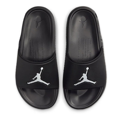Nike Jordan Jumpman Slide Black White Size 10 US Men's Slides Flip Flops
