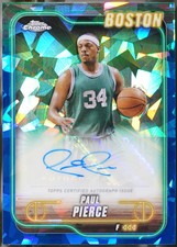 2024-25 Topps Chrome - Topps Chrome Autographs Basketball Paul Pierce #TCA-PP NM