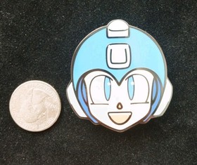 MEGA MAN NES Custom ENAMEL PIN Nintendo Retro Gaming Helmet 1987 Capcom