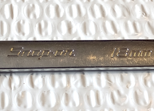SNAP ON OEXM18, 18MM. COMBINATION WRENCH, 6.5" LONG, 12 POINT. - Picture 2 of 11