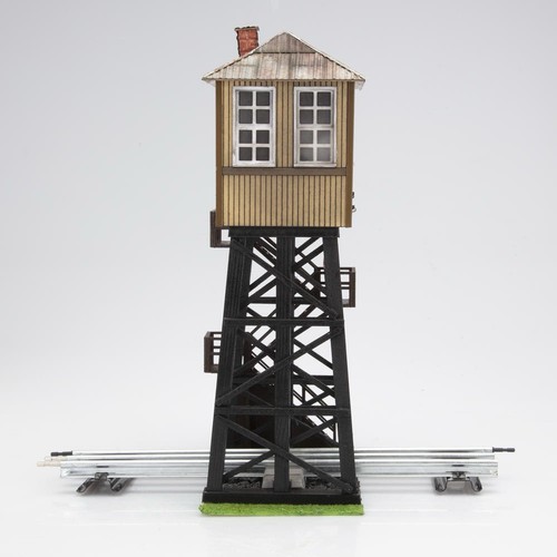 MENARDS SWITCH STATION #37 YARD TRACK SIGNAL TOWER! O GAUGE O SCALE BUILDING - Picture 6 of 6