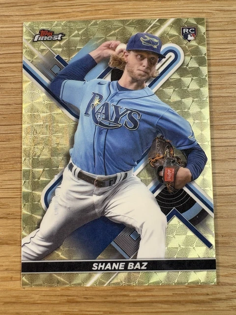 2022 Topps Finest SUPERFRACTOR Shane Baz 1/1 One Of One Tampa Rays Pitcher