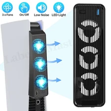 External Cooling Fan Cooler for PS5 Disc/Digital PlayStation 5 Console USB 3.0
