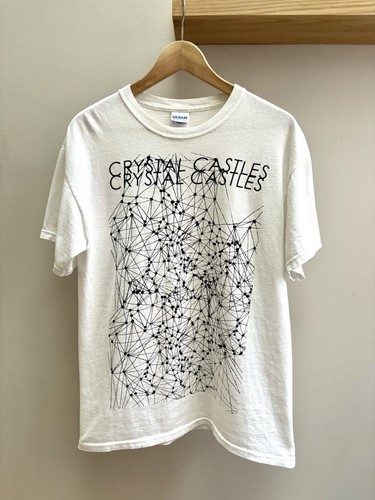 Crystal Castles 2006 Crimewave single art t-shirt M/L Gildan Alice ...