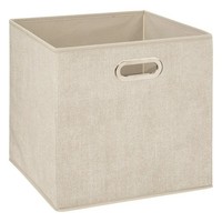 Regalbox Aufbewahrungsbox Einschubkorb Faltbox 31X31X31 Beige Klappbox Modern