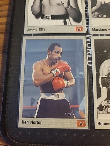 Lpt de 8 tarjetas deportivas de boxeo de todo el mundo 1991: Ken Norton, Ellis, Marciano, +Más - Imagen 3 de 9