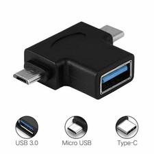 Micro USB Type-C to 3.0 female 2 in 1 OTG converter U disk keyboard and mouse