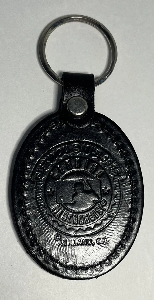 Chaveiro preto vintage 1996 New York Yankees Siskiyou couro - Imagem 4 de 4