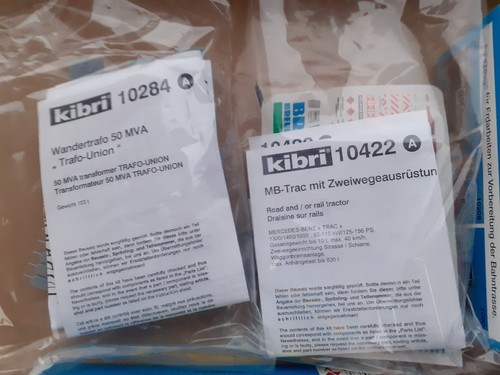 Kibri 16514 1:87 H0 SCHIENENWAGEN MB-TRAC TRAFO & HOLZKISTE Rarität - Bild 8 von 10