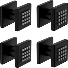 4 Pcs Brass Square Body Spray Shower Jets High Pressure Adjustable Massage Spa S