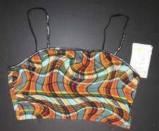 NWT Dance Costume Plaid Bra top Extra large adult Wolff Fording item hologram