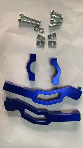 Blue Snowmobile Straight Bar Handguard Mount for 2016-2019 Rush/SWITCHBACK INDY - Picture 3 of 6