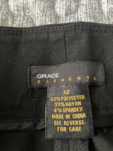 Grace Elements Women’s 12 Belted Sides Dress Pants NWT - Picture 5 of 12