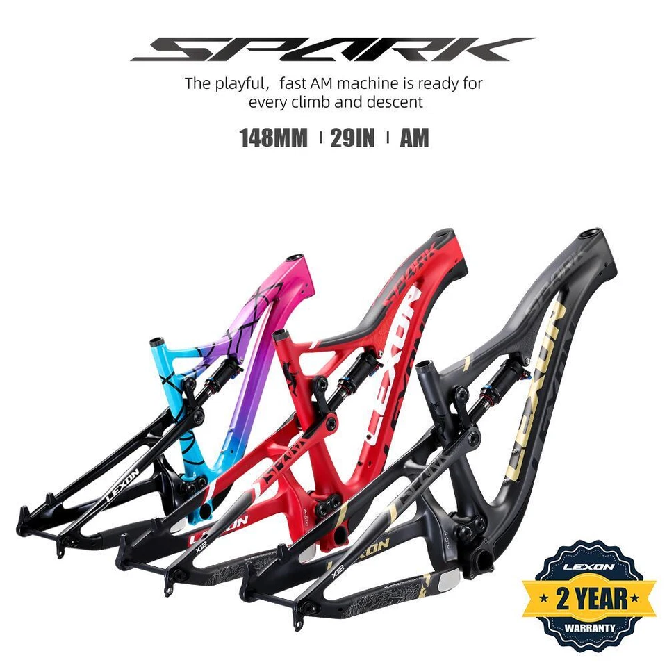 29er Boost Mountain AM XC Downhill Frame Carbon Dual Suspension Bike Frame - Image 2 of 4