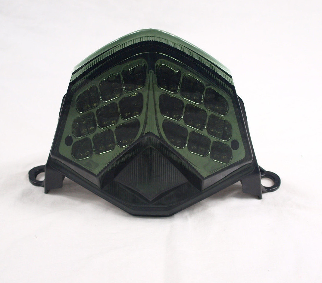 Feu LED fumé avec clignotants intégrés pour moto Kawasaki Z750 et Z750R de 2007 à 2013