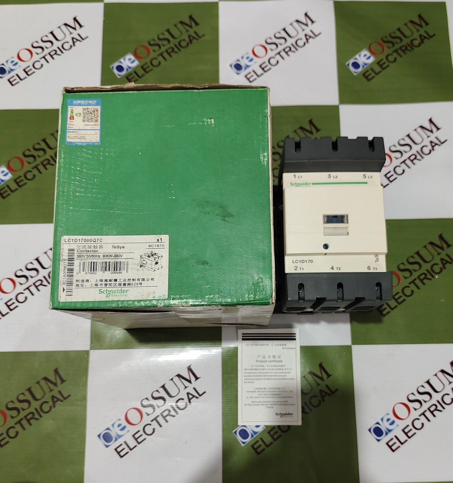 SCHNEIDER LC1D170 000Q7C POWER CONTACTOR 170A VOLTAGE 440VAC FAST SHIPPING