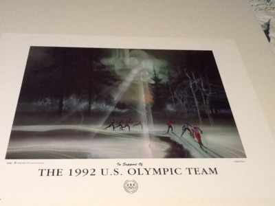 Olympic Print 1992 US Olympic Team Cross Country Ski by artist Robert Peak