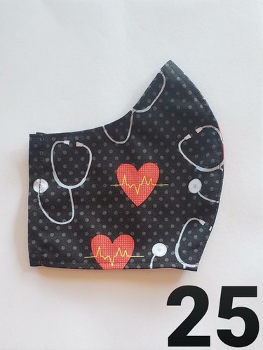 Mens XL Beard Face Mask Cover, Double Layer, Made in USA, Washable, Reusable - Picture 26 of 30