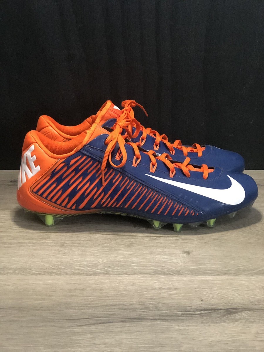 Nike Vapor Carbon Elite 2.0 TD Football Cleats Blue Orange