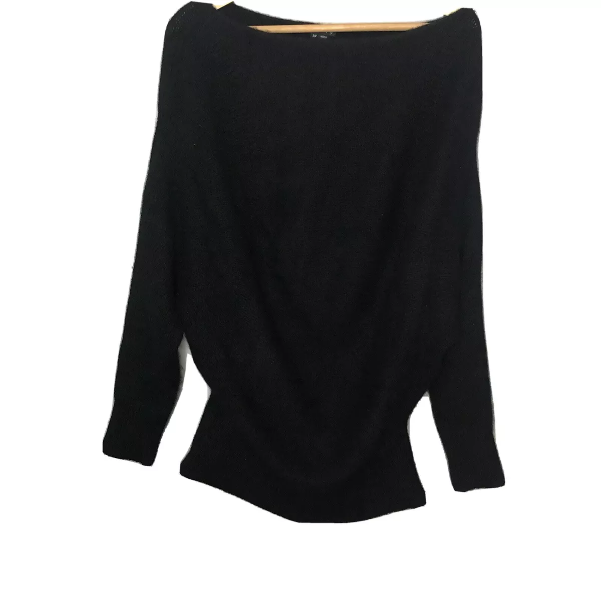 Theory black cashmere sweater top