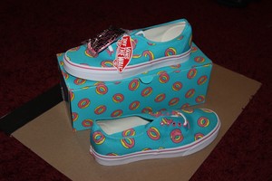 vans odd future authentic scuba blue donut shoes