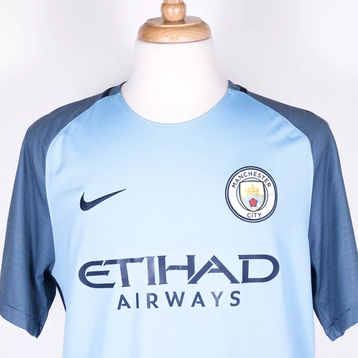 Nike Etihad Airways Manchester City Football Club 2017 Blue Soccer