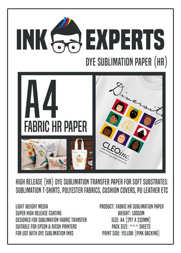 Fabric Hr 100g Sublimation Transfer Paper 0 Sheet For T Shirt Fabrics Ebay