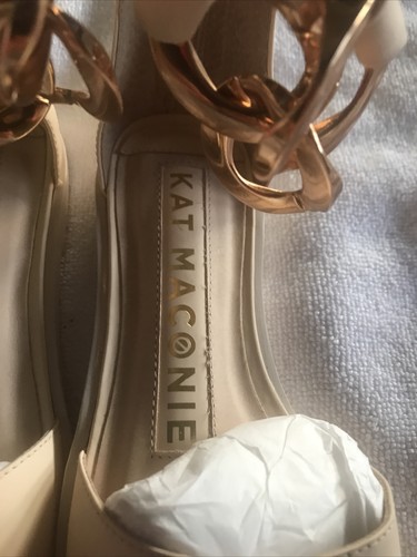 Kat Maconie Alice Size 4 , 35 Nude Leather Flats Brand New In Box RRP $465 - Picture 5 of 10