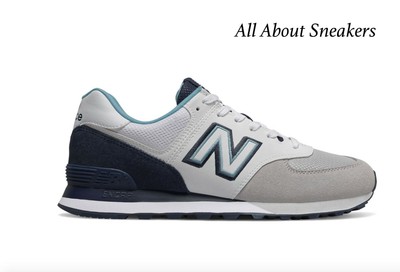 new balance 574 bianco