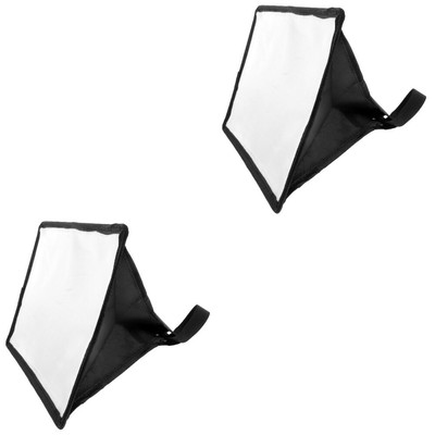  2pcs tragbare Kamera Softbox Universal Flash Diffusor Kamera Flash Light