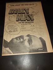 Billy May A Band Is Born Rare Original Promo Poster Ad Framed
