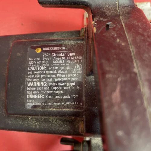 Black & Decker circular saw model 7391 - Image 3 of 4