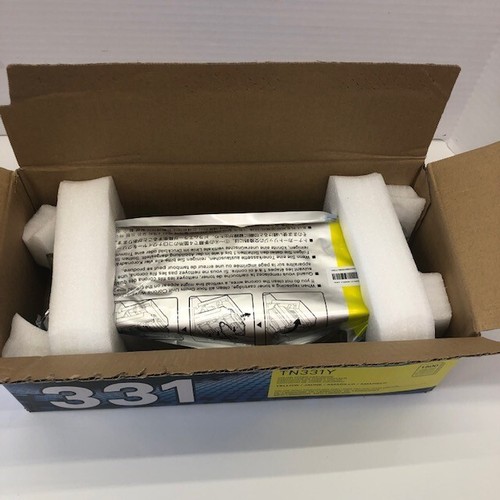 Brother TN331Y Genuine Yellow Toner Cartridge TN 331Y OEM - WEIGHS 100% FULL! - 第 2/12 張圖片
