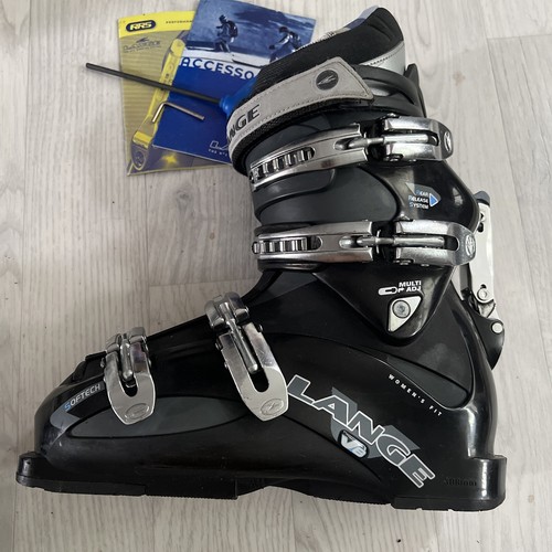 Lange V8 Ladies Fit Ski Boots 26.5 / UK 7.5 Black & Silver Inc Branded Bag - Picture 8 of 12