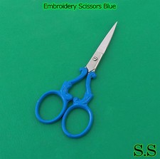 Embroidery Craft Cross Stitch Scissors Blue 3.5"