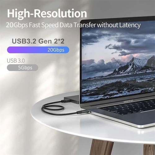 100W PD 20Gbps Data Charger Cable Fast Charging 4K 60Hz Video USB 3.2 5A Type C - Picture 5 of 20
