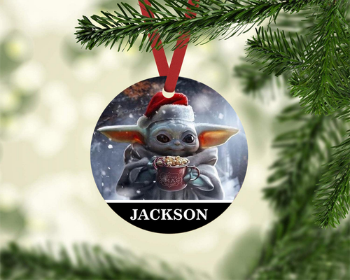 GROGU BABY YODA SANTA HAT CHRISTMAS 