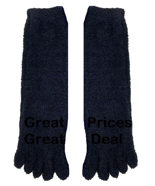 Lote de 3 pares de meias difusas 5 dedos macias sólidas masculinas femininas #30701 9-11 - Imagem 2 de 2