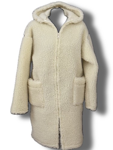 Chaqueta de lana abrigo de lana largo MERINO lana de cordero 100% lana chaqueta de lana de oveja NUEVA - Imagen 9 de 19