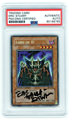 signed yugioh cards PSA Signed Eric Stuart Yu-Gi-Oh! TCG Lord of D. Bpt-004 Limited Edition