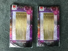 Brand new in packet 2 x Smiffys Shimmer Curtain