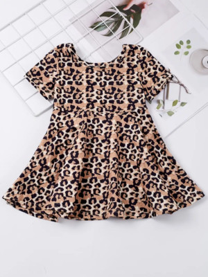 NWOT INFANT/TODDLER BOUTIQUE LEOPARD PRINT TWIRL DRESS - SZ. 2/3 & 3/4