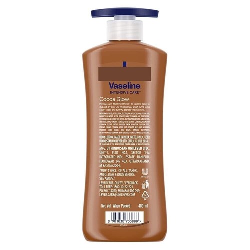 Vaseline Intensive Care 24 hr nourishing Cocoa Glow Body Lotion 400 ml - Picture 2 of 6