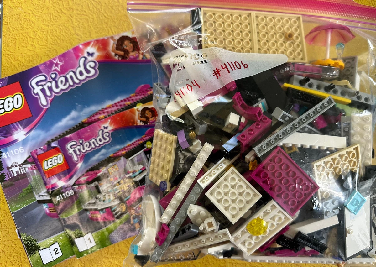 2 Pounds LEGO Friends Pieces 41106 Pop Star Tour Bus 41104