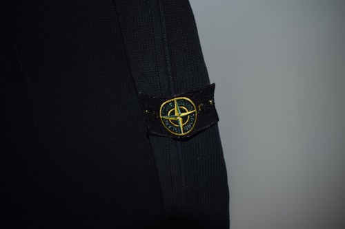 Stone Island S/S 2003 Cotton/Silk 1/4 Zip Sweater Jumper Knit Logo Men's Size L - Picture 11 of 16
