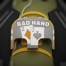  Titanium Glock Back plate Gen 1-5 - Bad Hand, poker, cards
