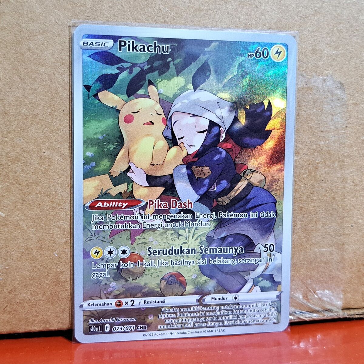 Pikachu 073/071 CHR S10a FA Full Art Dark Phantasma Pokemon Pikachu 073/071 CHR S10a FA Full Art Dark Phantasma Pokemon