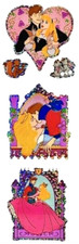 PRINCESS - SLEEPING BEAUTY ROMANCE theme Glittery Sandylion Stickers